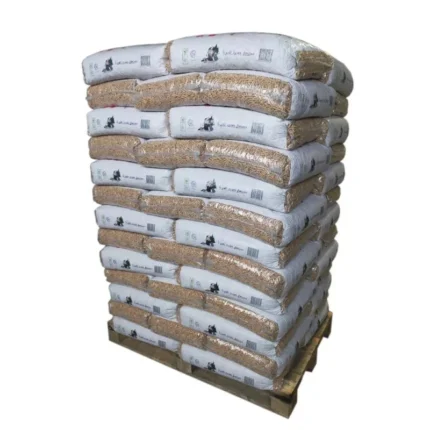 Small Sierra – Palete com 65 sacos de pellets de 15 kg, 100% resina.